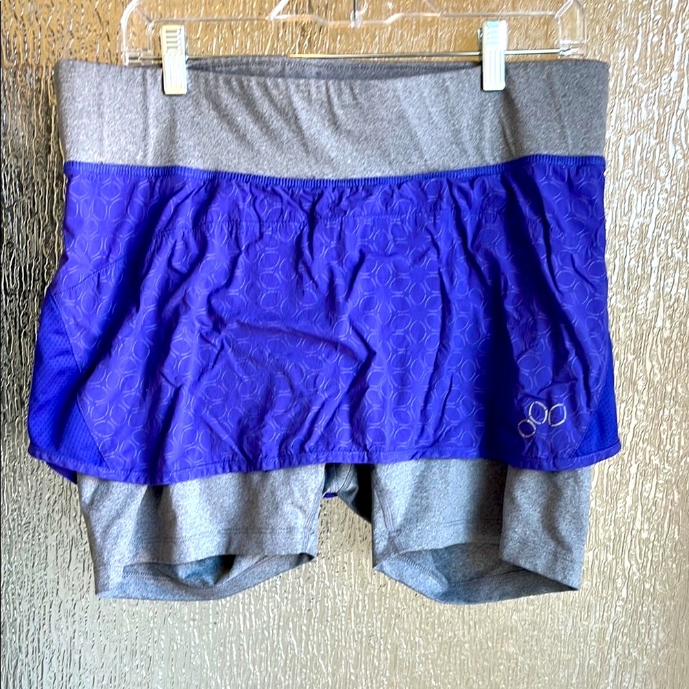 REI Large Purple and Gray Athletic Skort